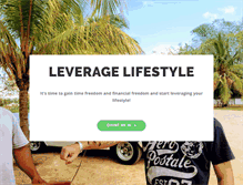 Tablet Screenshot of leveragelifestyle.com
